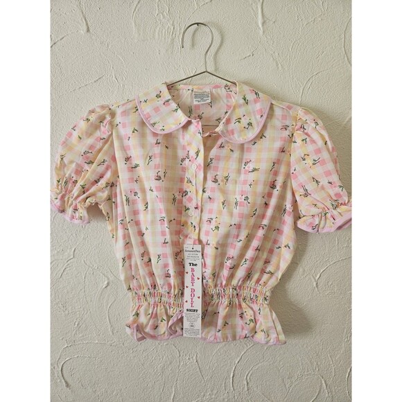 Permanent Press The Baby Doll Blouse Vinrage Deadstock Size S/M - Picture 1 of 6